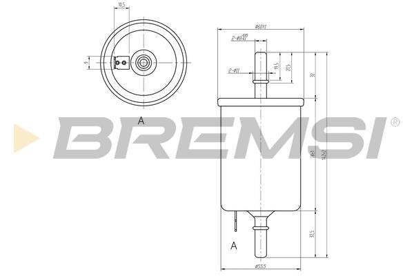 Bremsi FE0844 Fuel filter FE0844