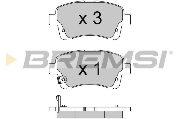 Bremsi BP3740 Front disc brake pads, set BP3740