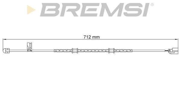 Bremsi WI0961 Warning contact, brake pad wear WI0961