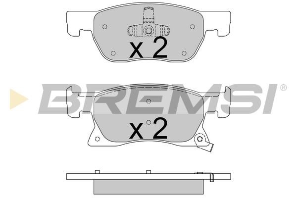 Bremsi BP3739 Front disc brake pads, set BP3739