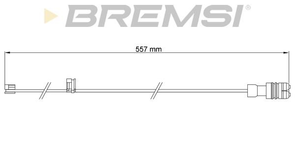 Bremsi WI0661 Warning contact, brake pad wear WI0661