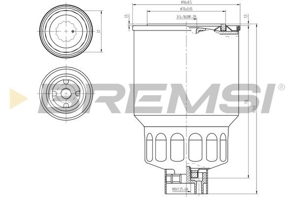 Bremsi FE0838 Fuel filter FE0838