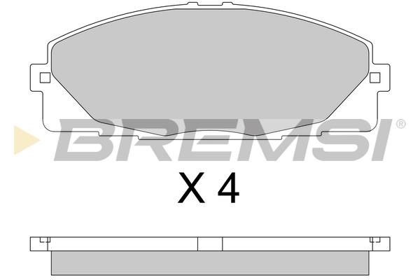 Bremsi BP3763 Front disc brake pads, set BP3763