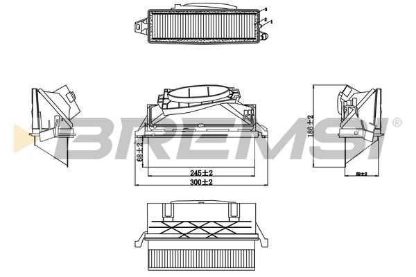 Bremsi FA0647 Air filter FA0647