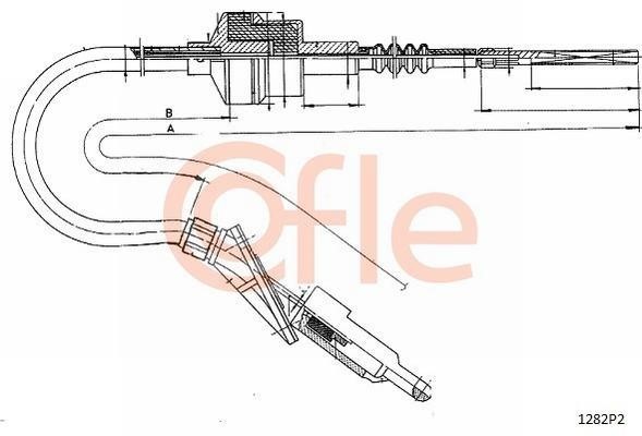 Cofle 92.1282P2 Cable Pull, clutch control 921282P2