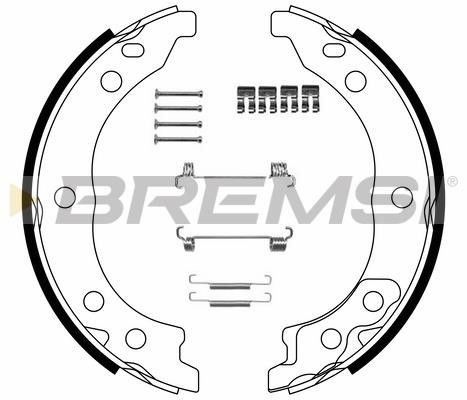 Bremsi GF01871 Parking brake shoes GF01871