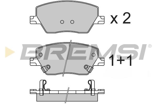 Bremsi BP3735 Front disc brake pads, set BP3735