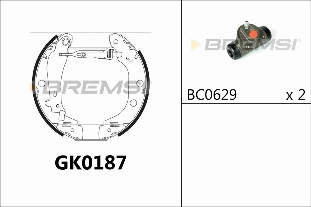 Bremsi GK0187 Brake shoe set GK0187