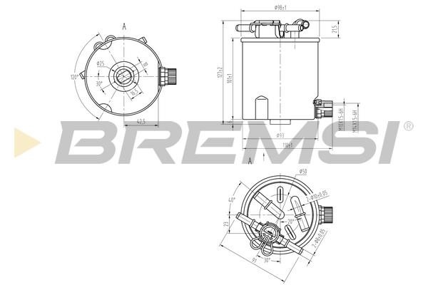 Bremsi FE0782 Fuel filter FE0782