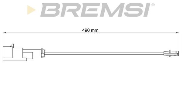 Bremsi WI0792 Warning contact, brake pad wear WI0792
