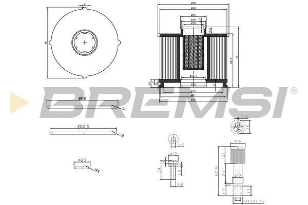 Bremsi FE0040 Fuel filter FE0040