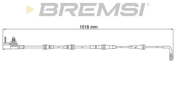 Bremsi WI0957 Warning contact, brake pad wear WI0957