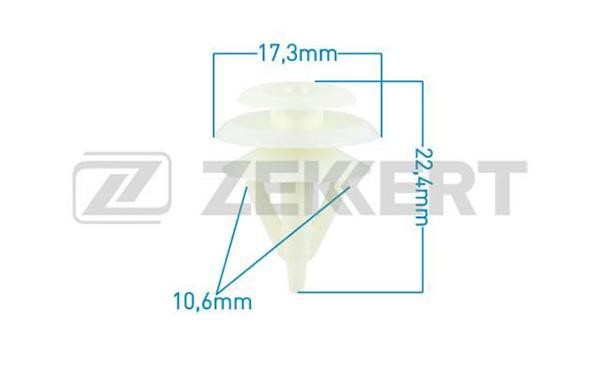 Zekkert BE-2508 Clip, trim/protective strip BE2508