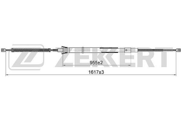 Zekkert BZ-1043 Cable, parking brake BZ1043