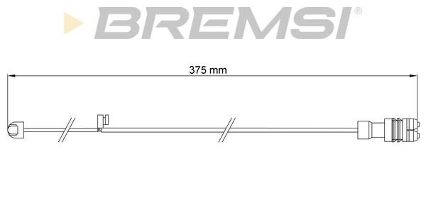 Bremsi WI0710 Warning contact, brake pad wear WI0710