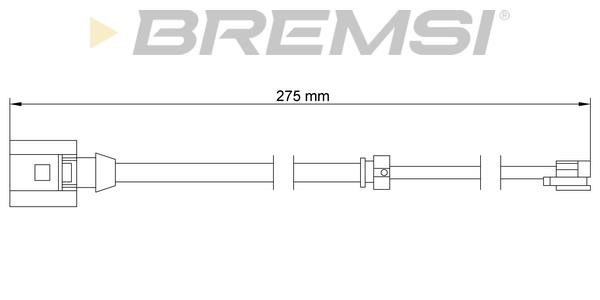 Bremsi WI0766 Warning contact, brake pad wear WI0766
