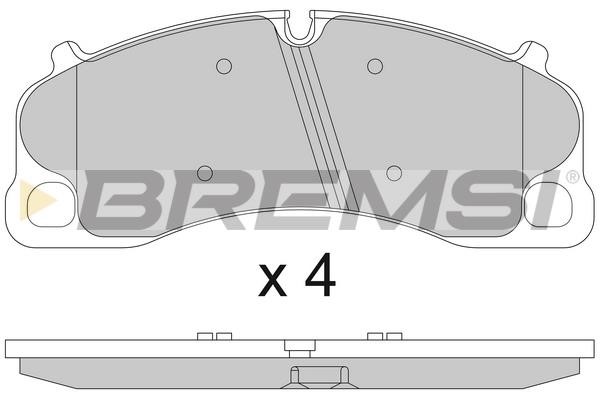 Bremsi BP3810 Brake Pad Set, disc brake BP3810