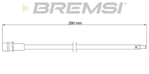 Bremsi WI0789 Warning contact, brake pad wear WI0789