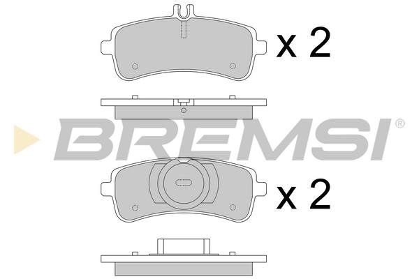 Bremsi BP3774 Brake Pad Set, disc brake BP3774
