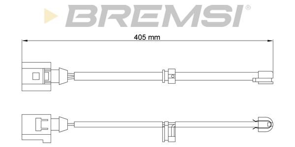 Bremsi WI0742 Warning contact, brake pad wear WI0742
