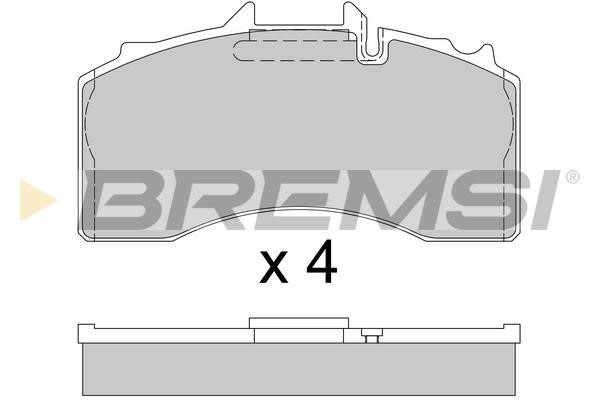 Bremsi BP7340 Brake Pad Set, disc brake BP7340