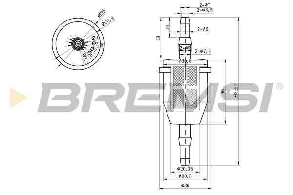 Bremsi FE0034 Fuel filter FE0034
