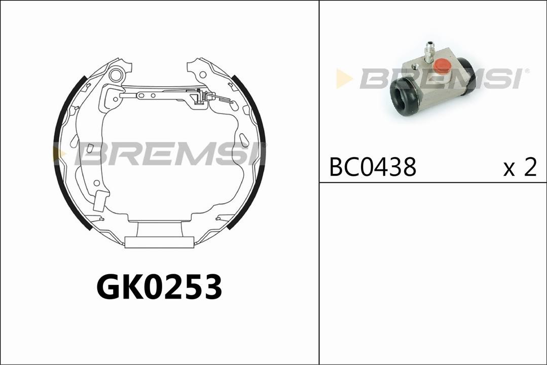 Bremsi GK0253 Brake shoe set GK0253