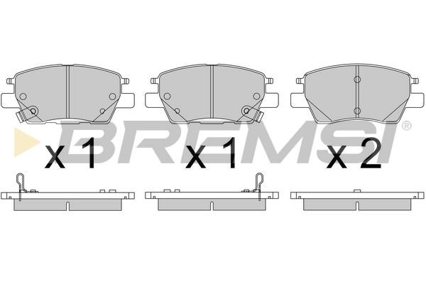 Bremsi BP3817 Brake Pad Set, disc brake BP3817