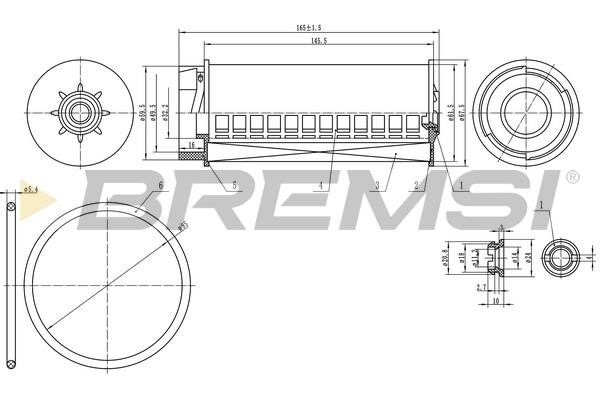 Bremsi FE0334 Fuel filter FE0334 FE0334 Bremsi Fuel filter