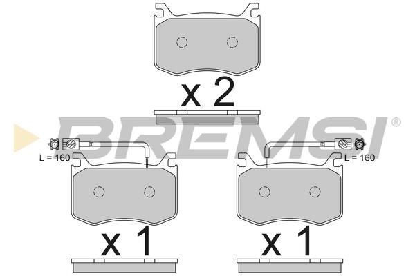 Bremsi BP3792 Brake Pad Set, disc brake BP3792