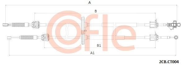 Clutch cable Citroen Jumper: 922CBCT004 Cofle Cable Pull, manual transmission