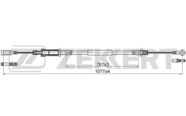 Zekkert BZ-1033 Cable, parking brake BZ1033