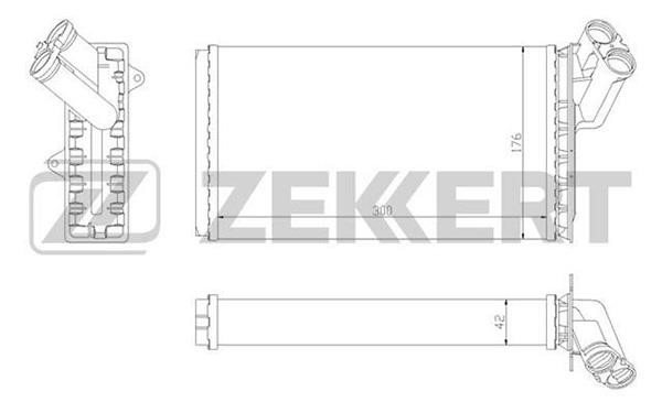 Zekkert MK-5068 Heat Exchanger, interior heating MK5068