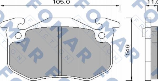 Fomar friction FO 435881 Brake Pad Set, disc brake FO435881