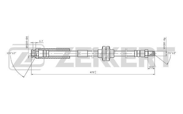 Zekkert BS-9249 Brake Hose BS9249