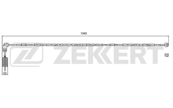 Zekkert BS-8024 Warning Contact, brake pad wear BS8024