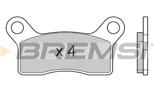 Bremsi BP3765 Brake Pad Set, disc brake BP3765