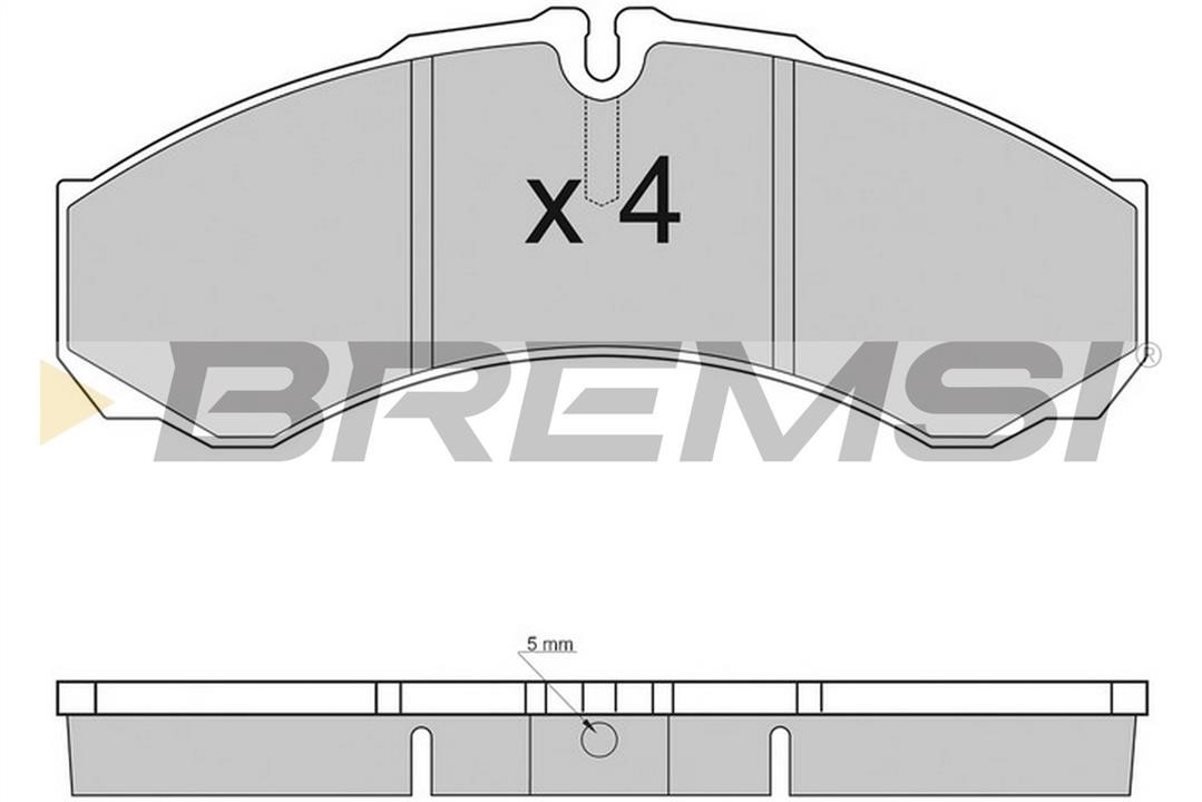 Bremsi BP2925TR Brake Pad Set, disc brake BP2925TR