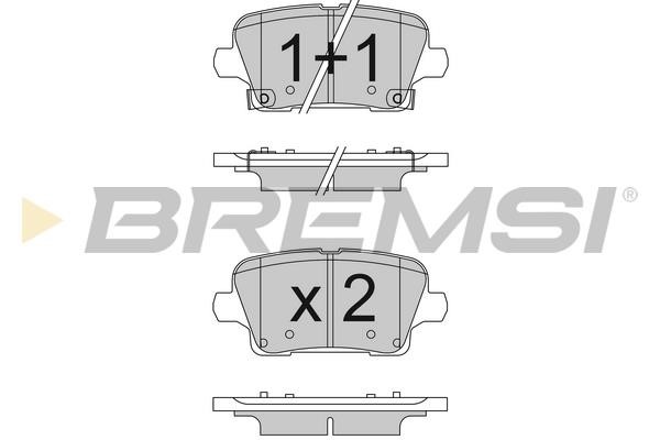 Bremsi BP3841 Brake Pad Set, disc brake BP3841