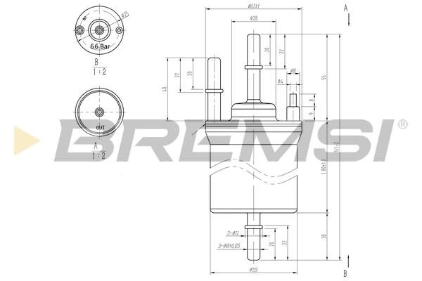 Bremsi FE0392 Fuel filter FE0392