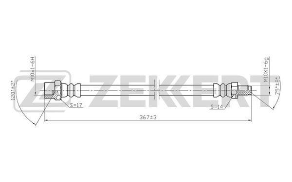 Zekkert BS-9012 Brake Hose BS9012