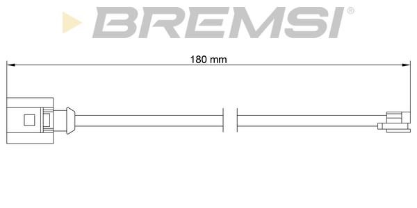 Bremsi WI0765 Warning contact, brake pad wear WI0765