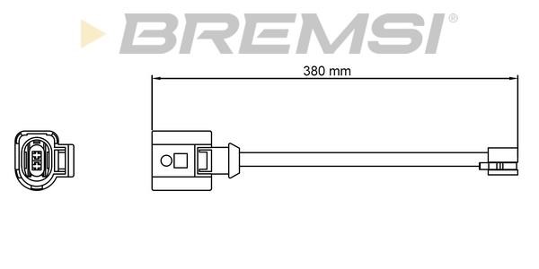 Bremsi WI0810 Warning contact, brake pad wear WI0810