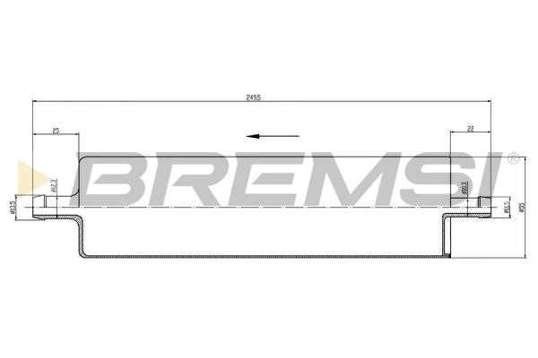 Bremsi FE1017 Fuel filter FE1017 FE1017 Bremsi Fuel filter
