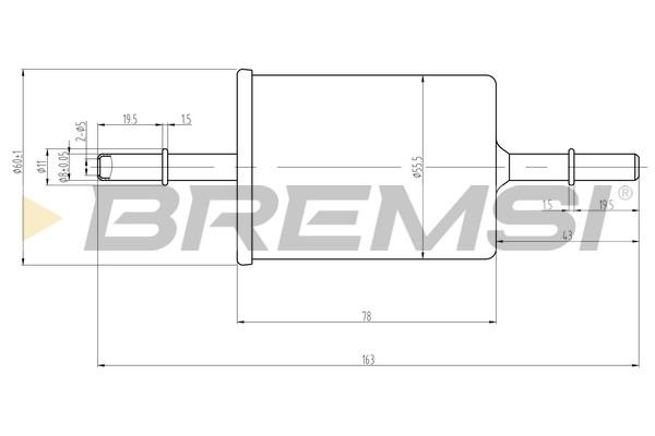 Bremsi FE0062 Fuel filter FE0062