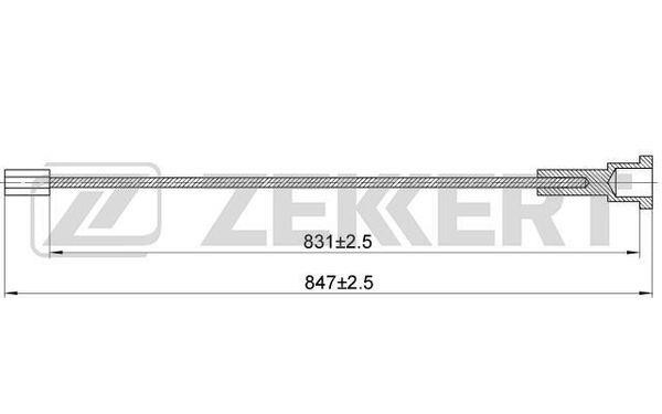 Zekkert BZ-1138 Cable, parking brake BZ1138