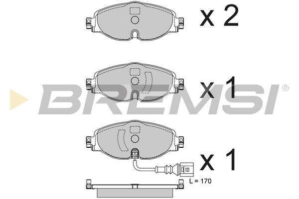 Bremsi BP3782 Brake Pad Set, disc brake BP3782