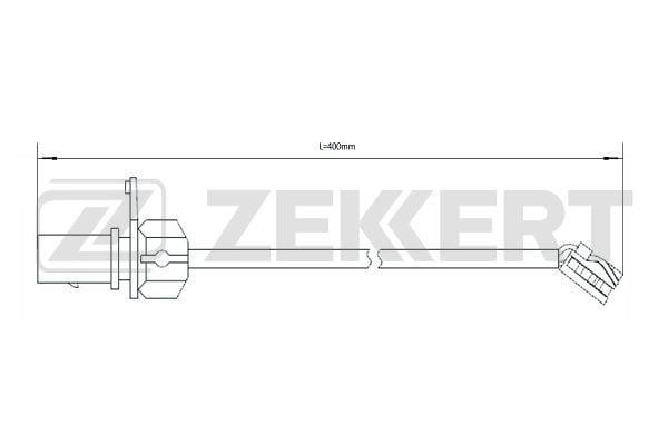 Zekkert BS-8097 Warning contact, brake pad wear BS8097