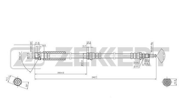 Zekkert BS-9420 Brake Hose BS9420