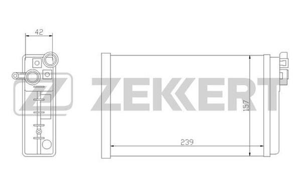 Zekkert MK-5011 Heat Exchanger, interior heating MK5011